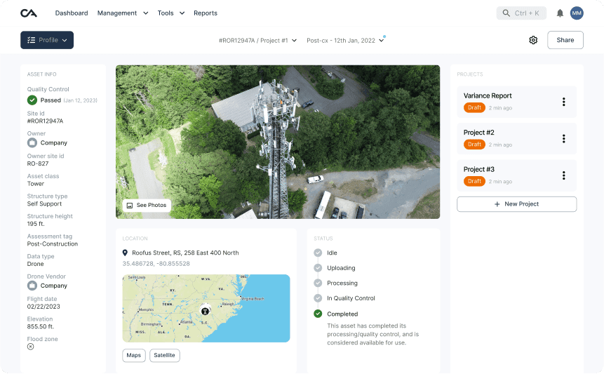 asset view profile report